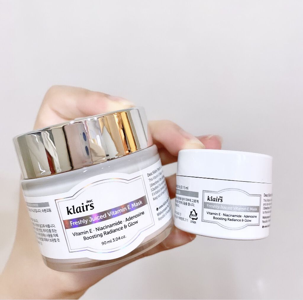 フレッシュリージュースドビタミンEマスク(90g)/Klairs/フェイスクリームを使ったクチコミ（3枚目）