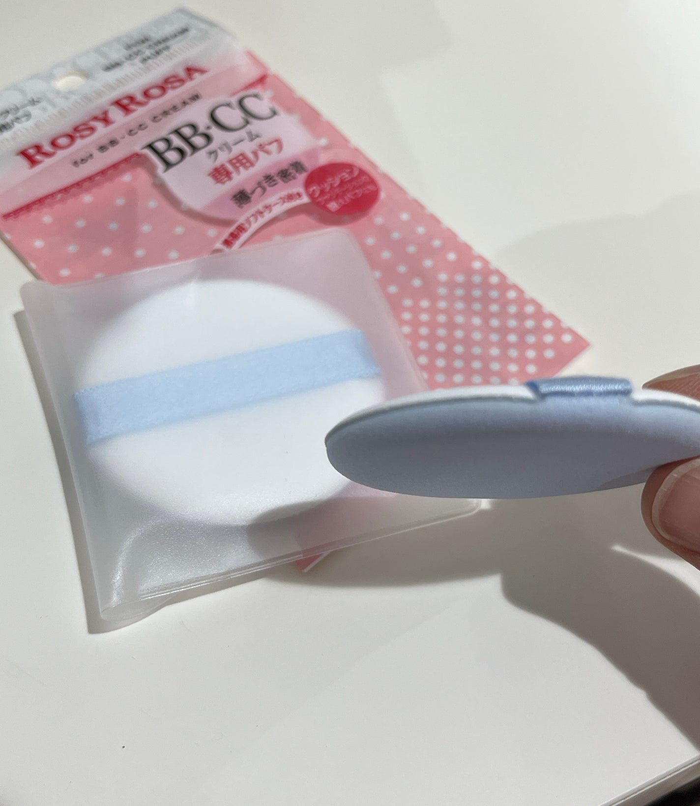 フロッキーパフN ラウンド 2P/ロージーローザ/パフ・スポンジを使ったクチコミ(1枚目)