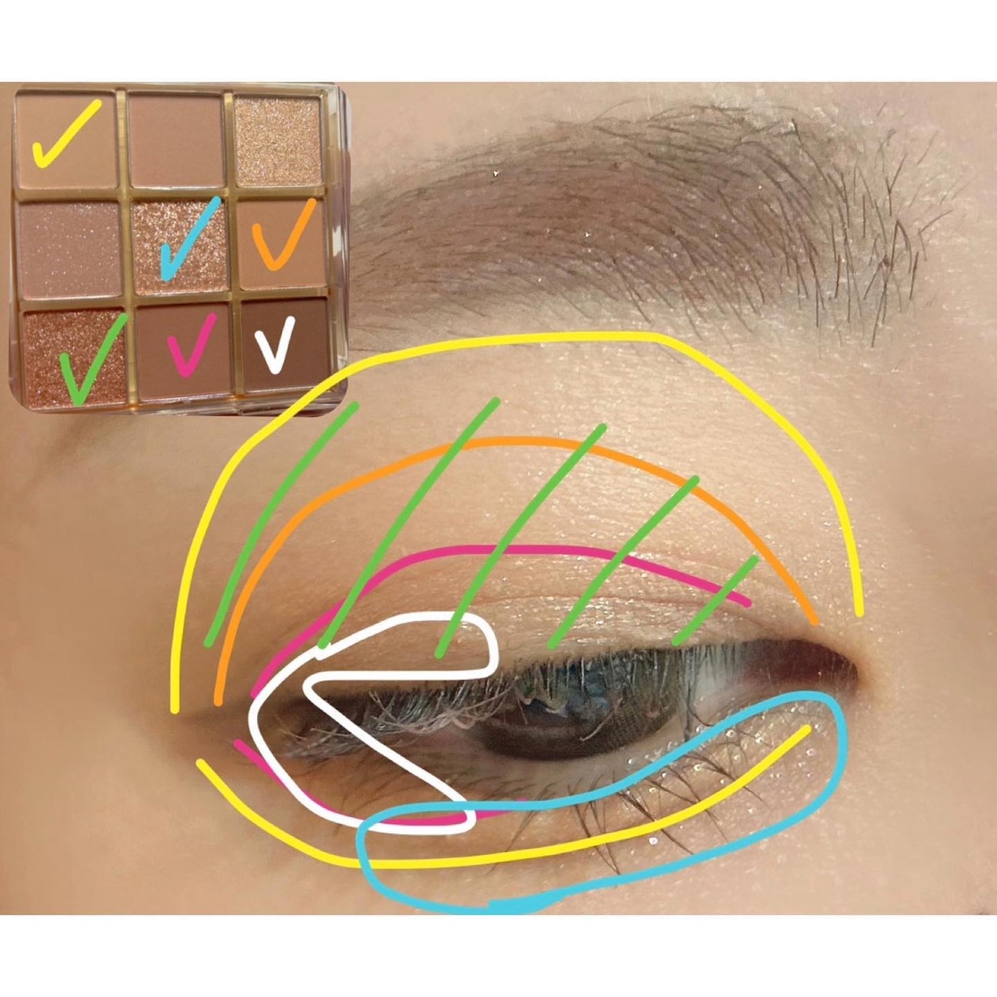 KEYBO FALL IN LOVE SHADOW PALETTE/keybo/アイシャドウパレットを使ったクチコミ(7枚目)