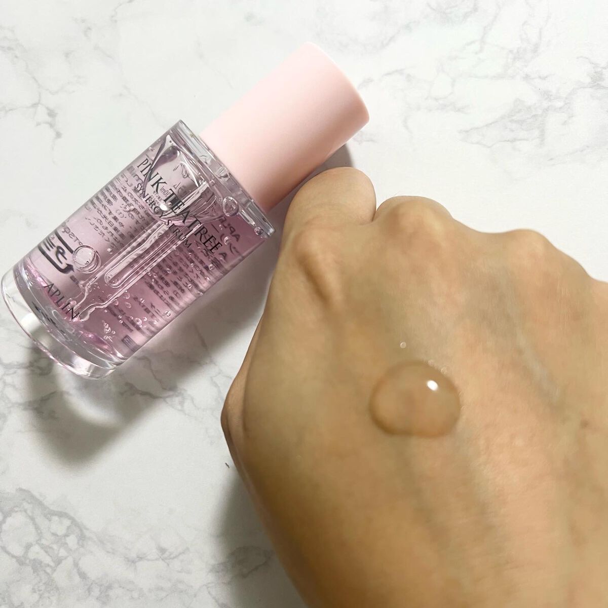 ピンクティーツリーシナジーセラム/APLIN/美容液を使ったクチコミ(3枚目)