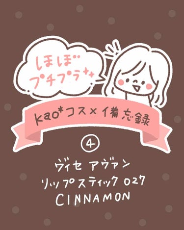 ヴィセ アヴァン リップスティック 027 CINNAMON/Visée/口紅を使ったクチコミ（1枚目）