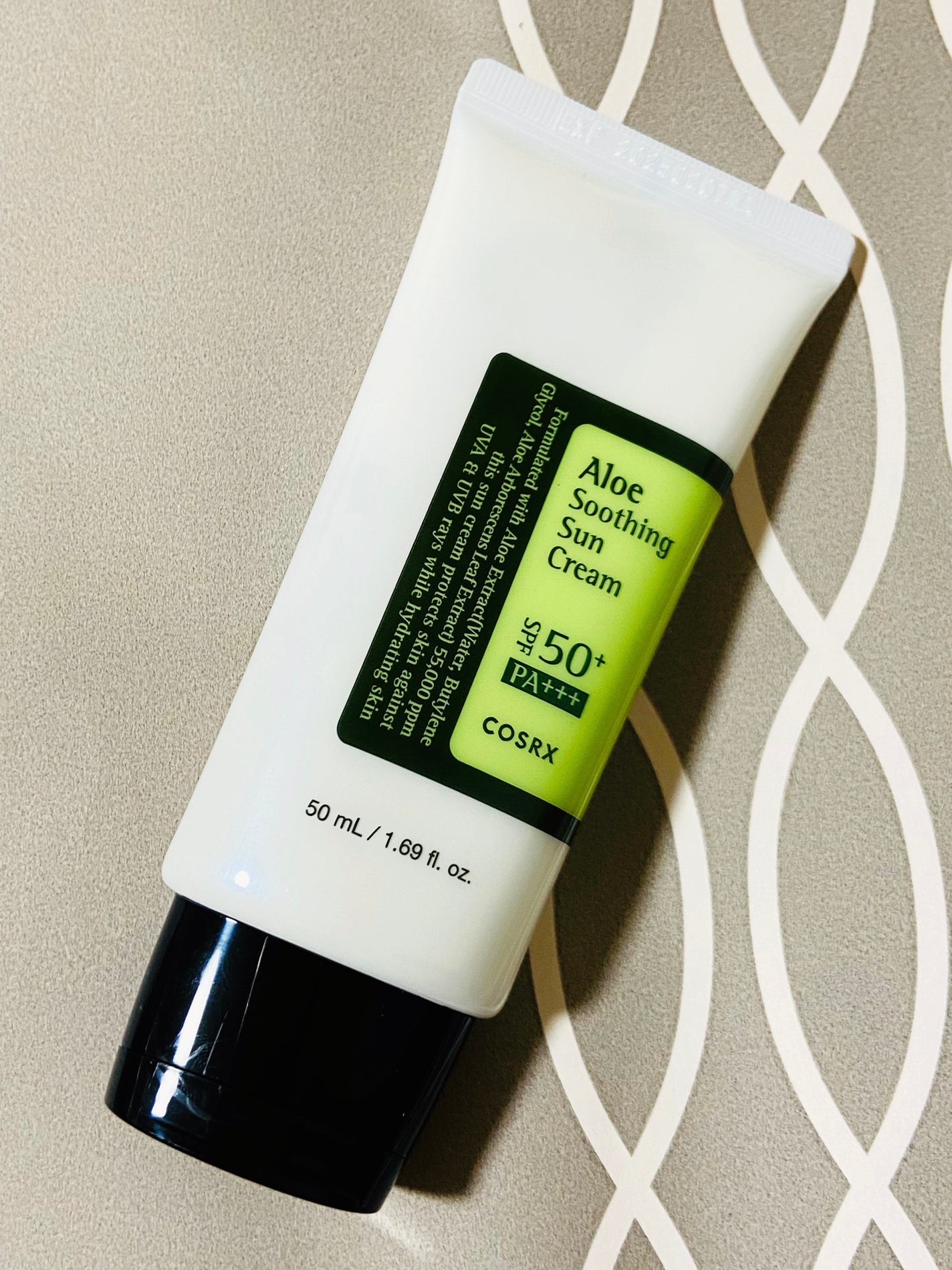 アロエスージングUVクリーム SPF50+ PA+++/COSRX/日焼け止めクリームを使ったクチコミ(1枚目)