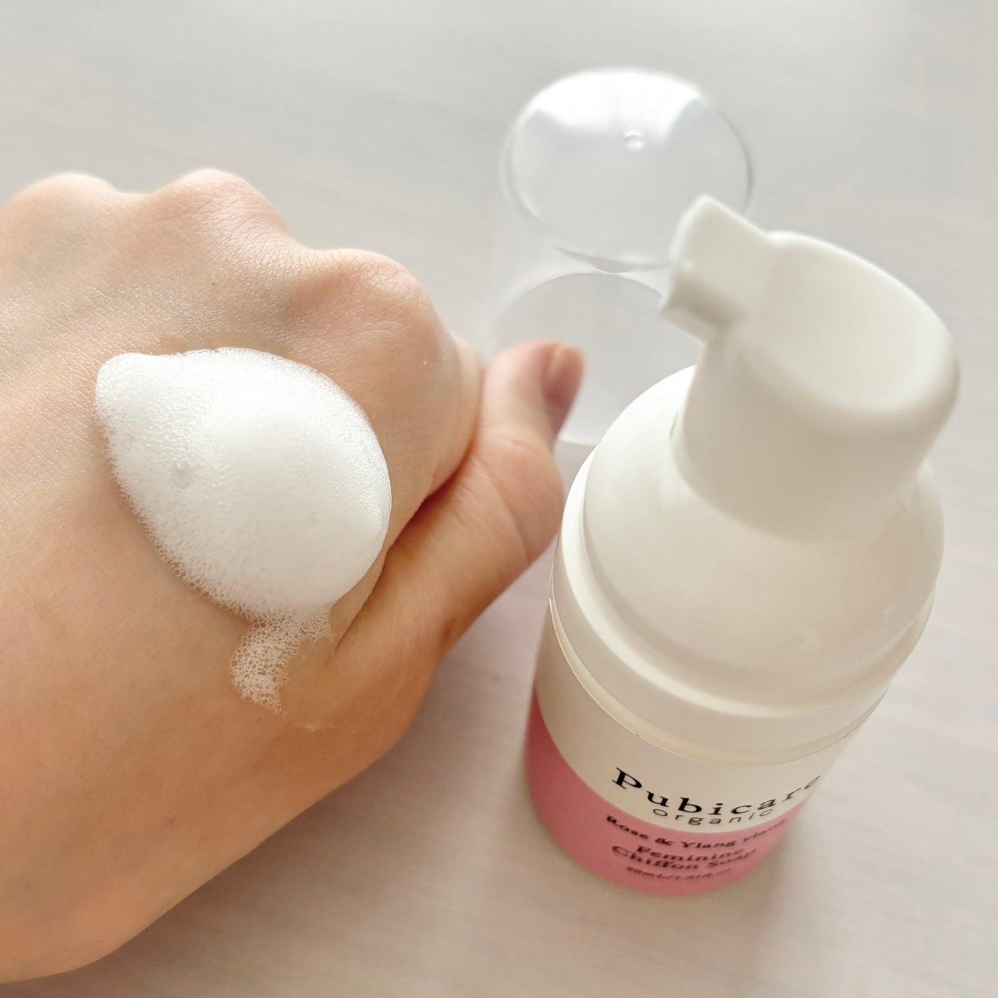 フェミニンシフォンソープ ローズ&イランイラン/Pubicare/デリケートゾーンケアを使ったクチコミ(3枚目)