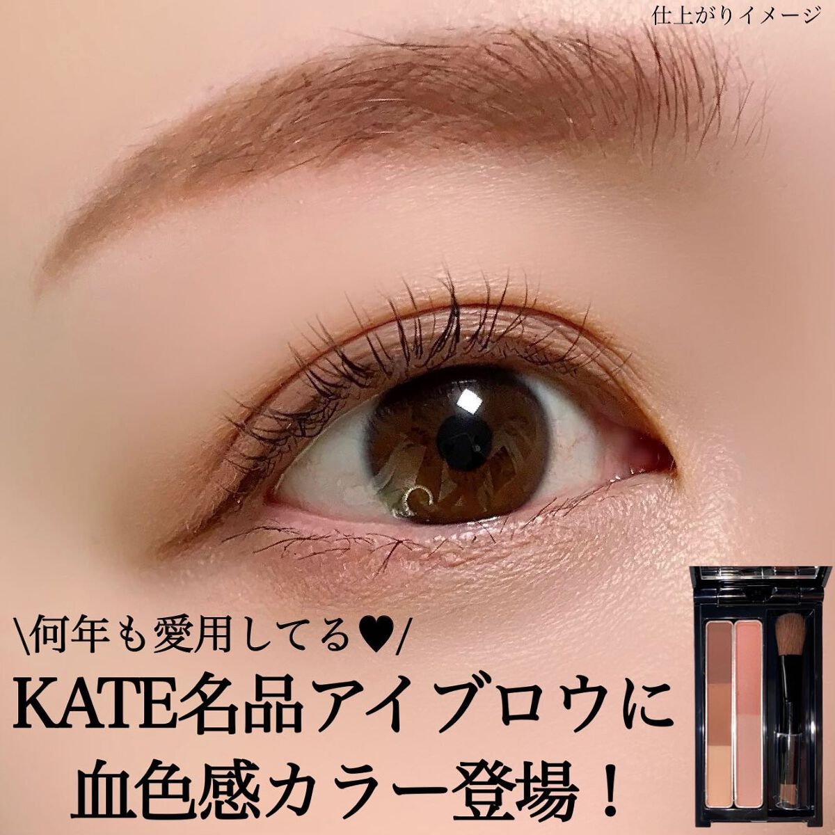 デザイニングアイブロウ3D(デュアルカラー)/KATE/パウダーアイブロウを使ったクチコミ(1枚目)