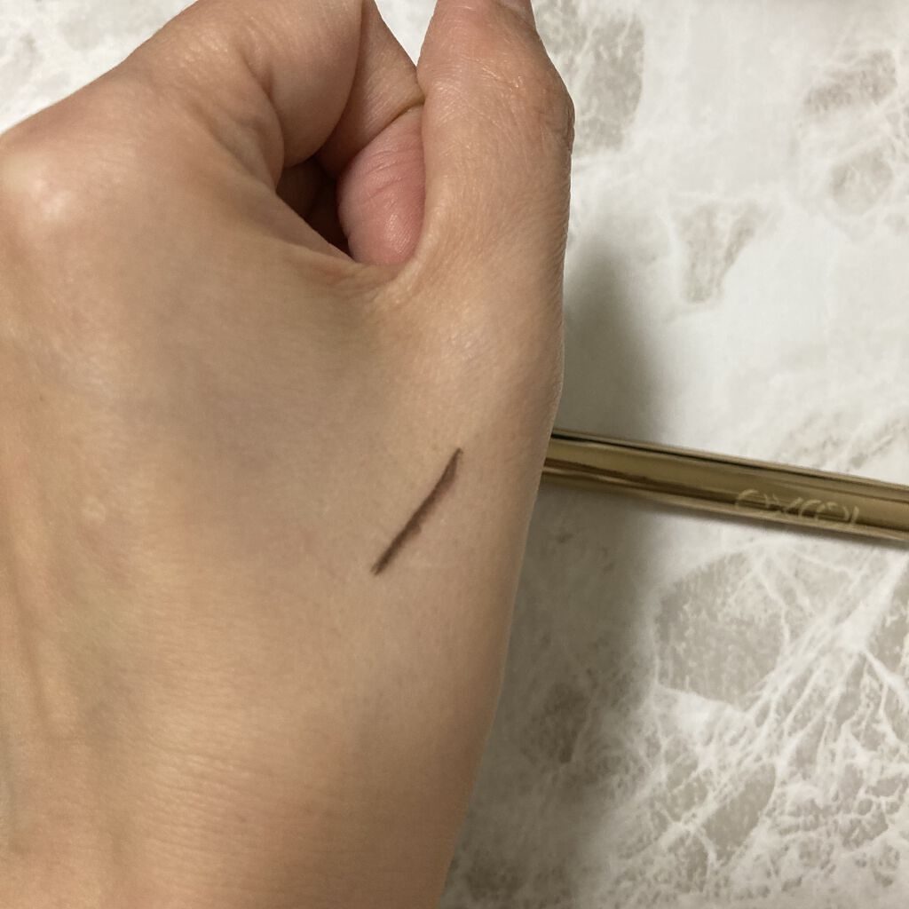 スキニーリッチライナー RL03 グレージュ/excel/リキッドアイライナーを使ったクチコミ（3枚目）