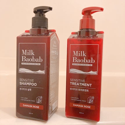 センシティブ シャンプー / トリートメント ダマスクローズ/ミルクバオバブ/市販シャンプーを使ったクチコミ(2枚目)