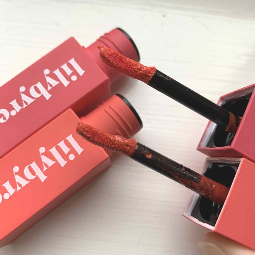 ブラッディライアー コーティングティント/lilybyred/リップティントを使ったクチコミ(2枚目)