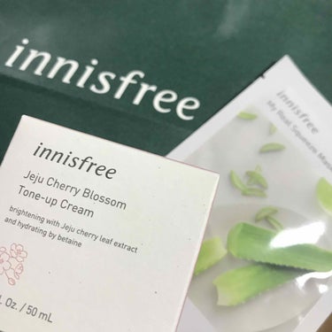 チェジュ チェリーブロッサム トーンアップクリーム/innisfree/化粧下地を使ったクチコミ（1枚目）