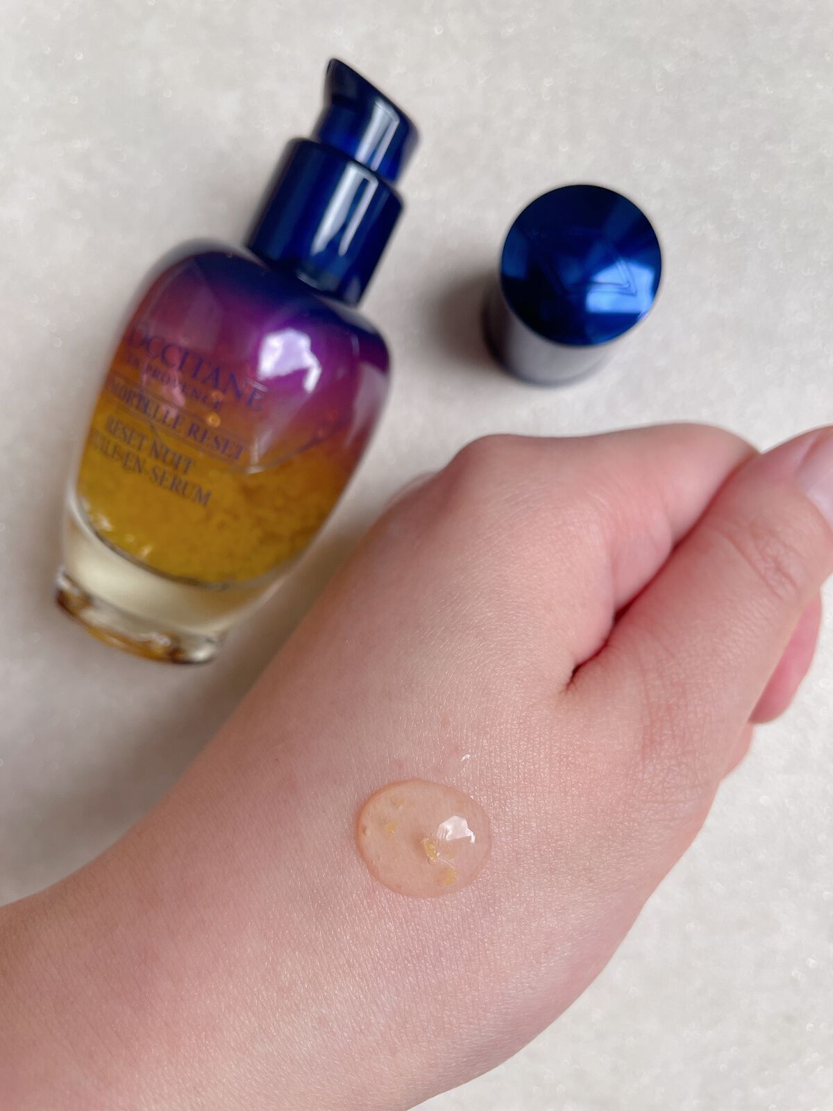 イモーテル オーバーナイトリセットセラム/L'OCCITANE/美容液を使ったクチコミ（3枚目）