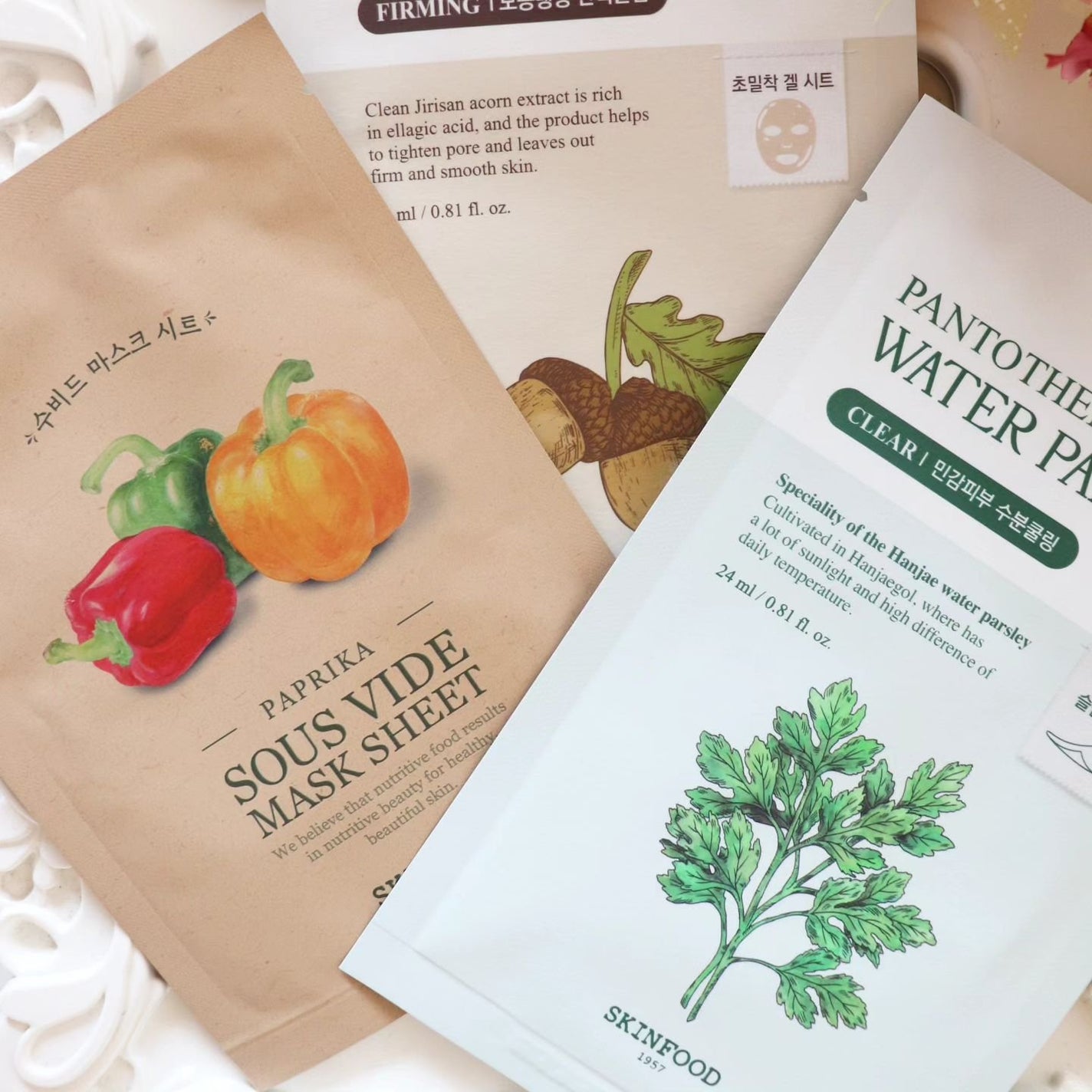 パントテン ウォーターパセリ マスク/SKINFOOD/シートマスク・パックを使ったクチコミ(3枚目)