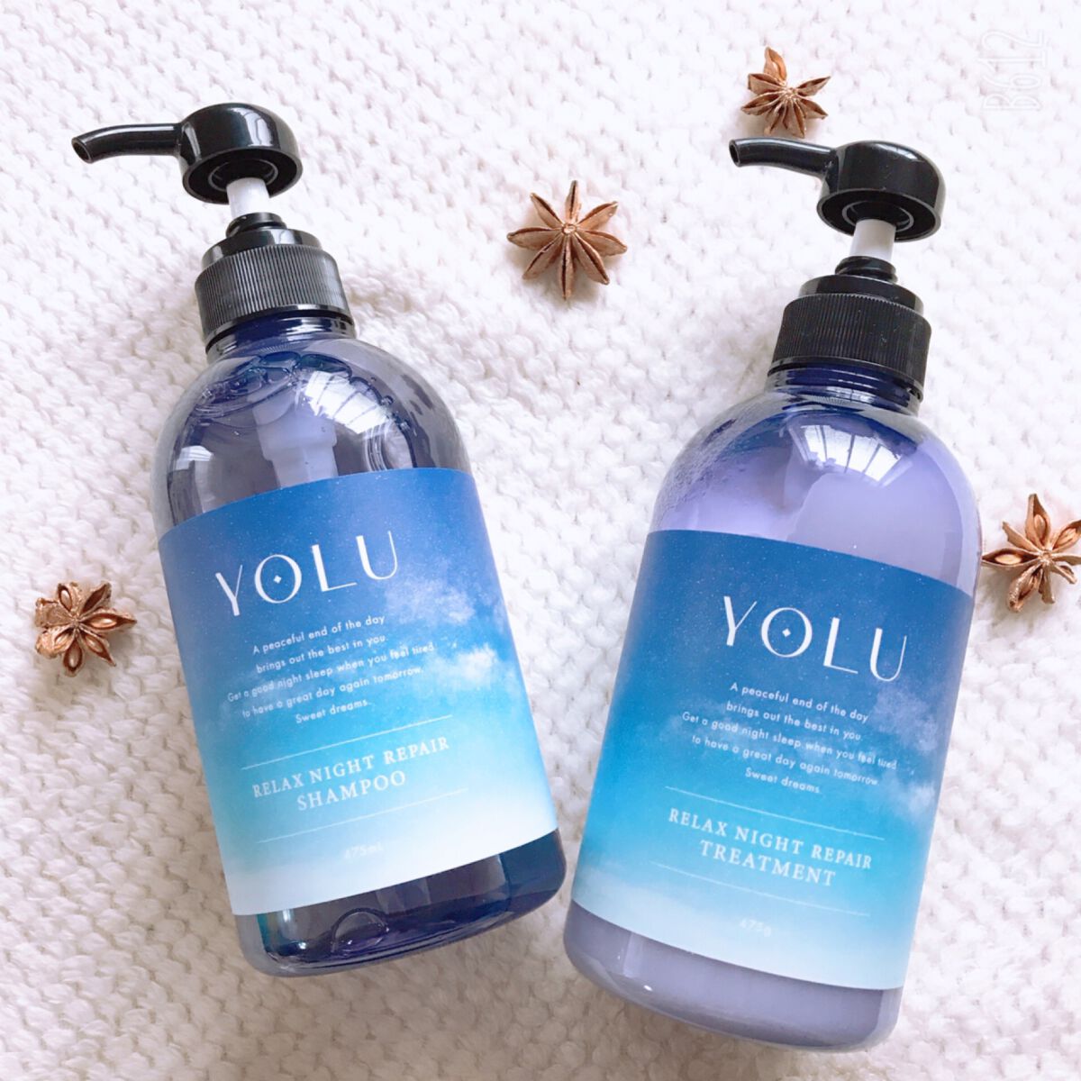 リラックスナイトリペア シャンプー/トリートメント/YOLU/市販シャンプーを使ったクチコミ(1枚目)