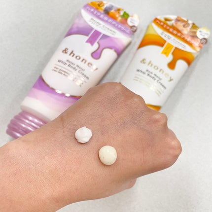 アンドハニー リッチモイスト ホイップボディクリーム/&honey/ボディクリームを使ったクチコミ(4枚目)