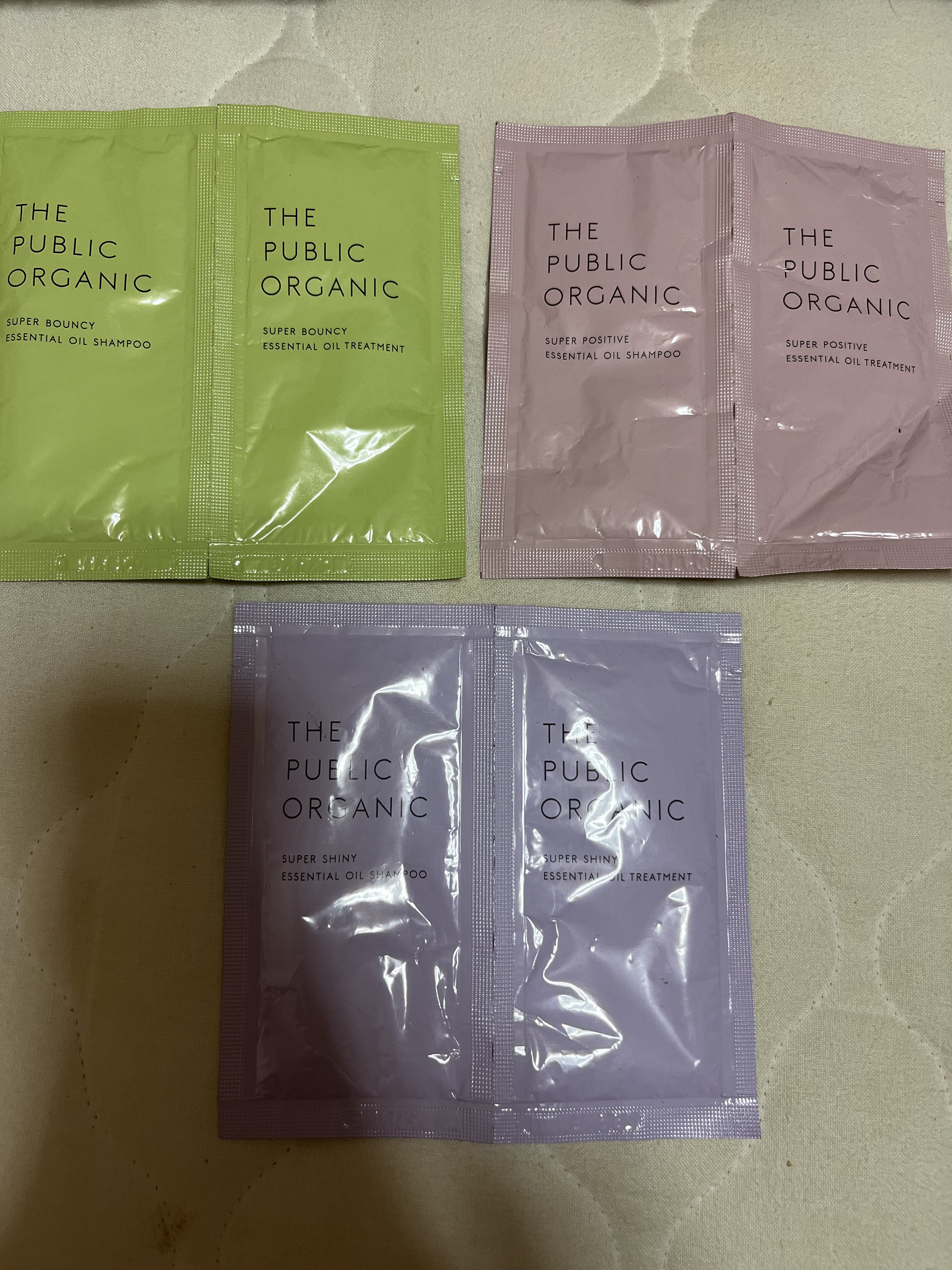 スーパーシャイニー SMシャンプー／SMトリートメント 1dayトライアル(シャンプー10ml+トリートメント10ml)/THE PUBLIC ORGANIC/市販シャンプーを使ったクチコミ（1枚目）