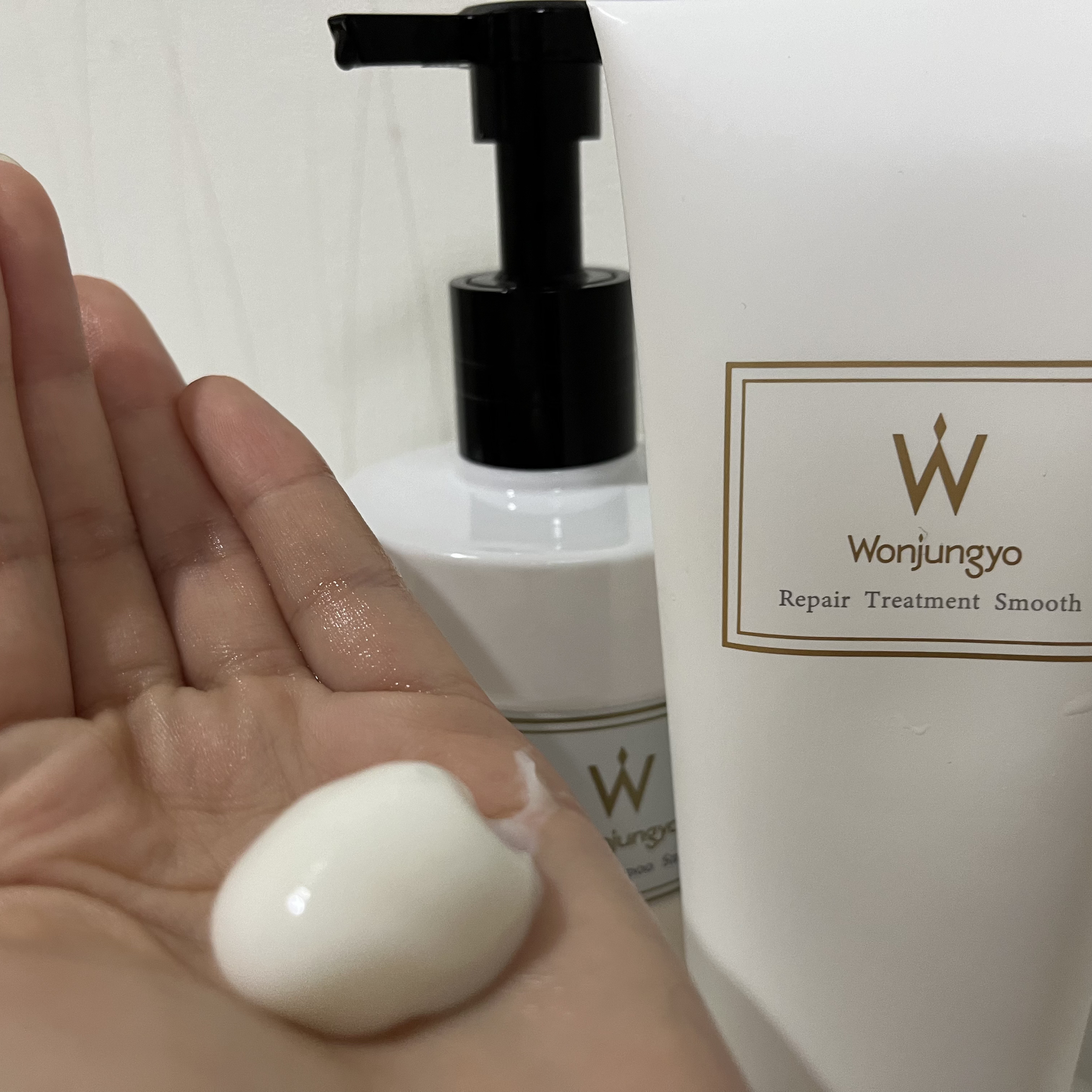 ウォンジョンヨ リペアシャンプー スムース／リペアトリートメント スムース/Wonjungyo/市販シャンプーを使ったクチコミ（3枚目）