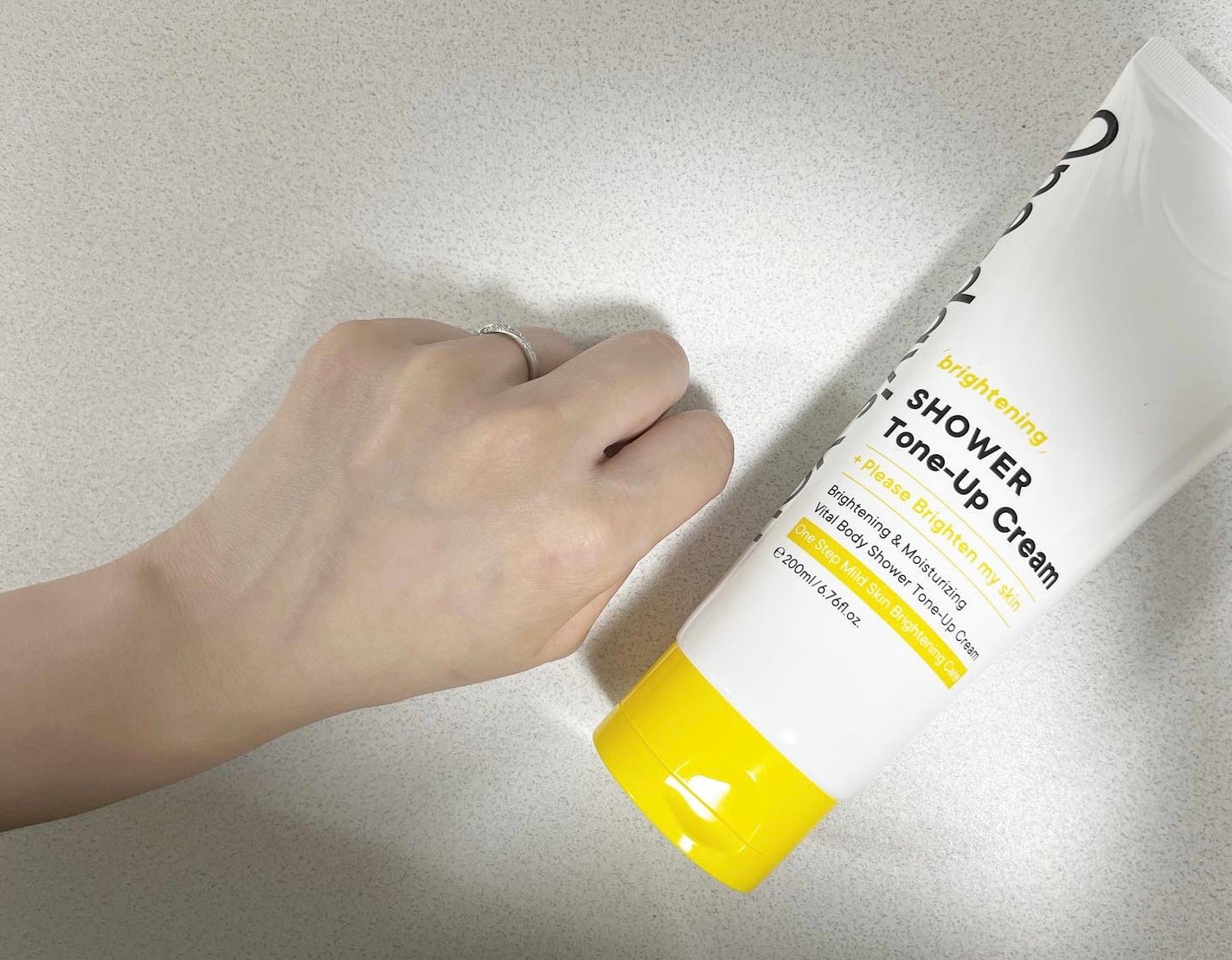 ブライトニングシャワートーンアップクリーム/One-day's you/ボディグッズを使ったクチコミ(5枚目)