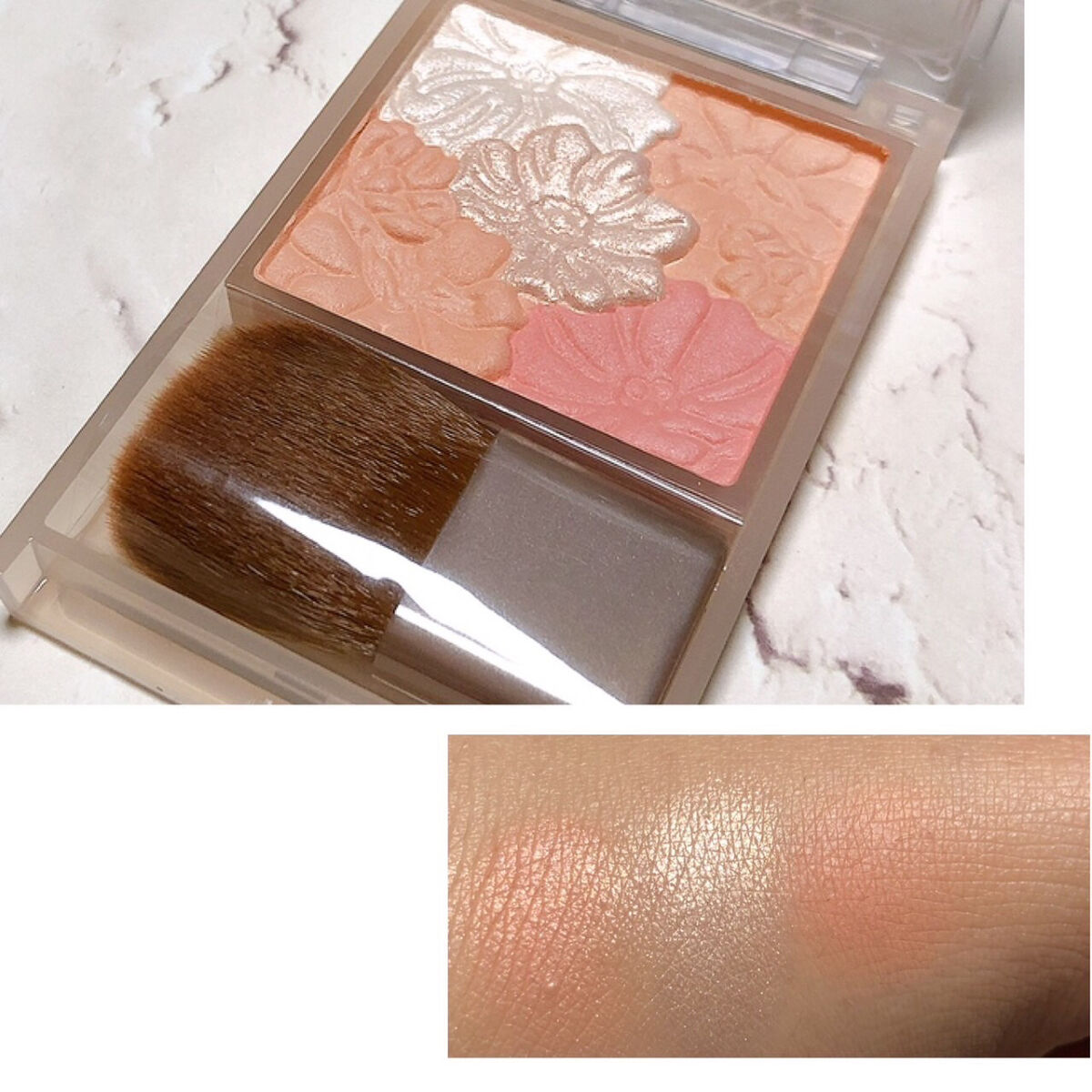 グロウフルールチークス（ブレンドタイプ）/キャンメイク/パウダーチークを使ったクチコミ（2枚目）