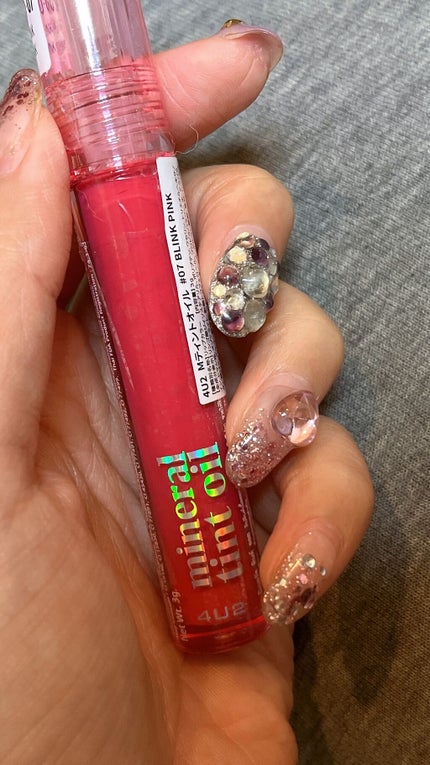 ミネラルティントオイル #07 ブリンクピンク/4U2/リップティントを使ったクチコミ(1枚目)