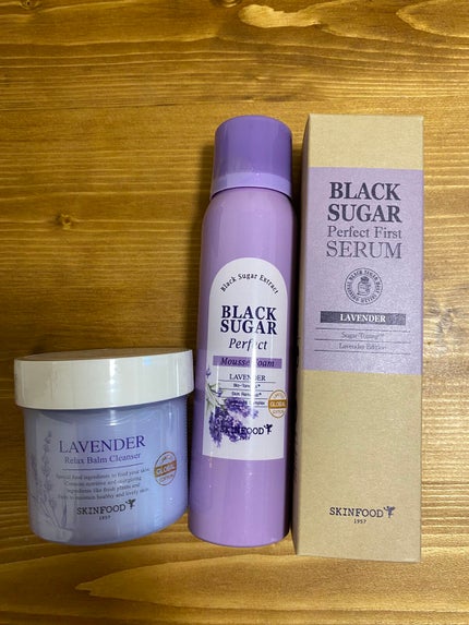 ブラックシュガー パーフェクト ムースフォーム ラベンダー/SKINFOOD/洗顔フォームを使ったクチコミ(1枚目)