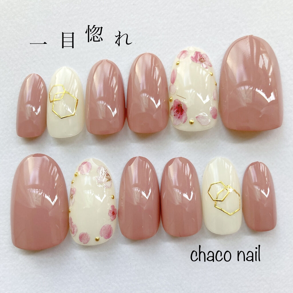 #ネイル,#しずくネイル,#春ネイルのネイルデザイン