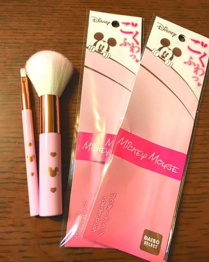 ごくふわっ ミッキーブラシ/DAISO/メイクブラシを使ったクチコミ(1枚目)