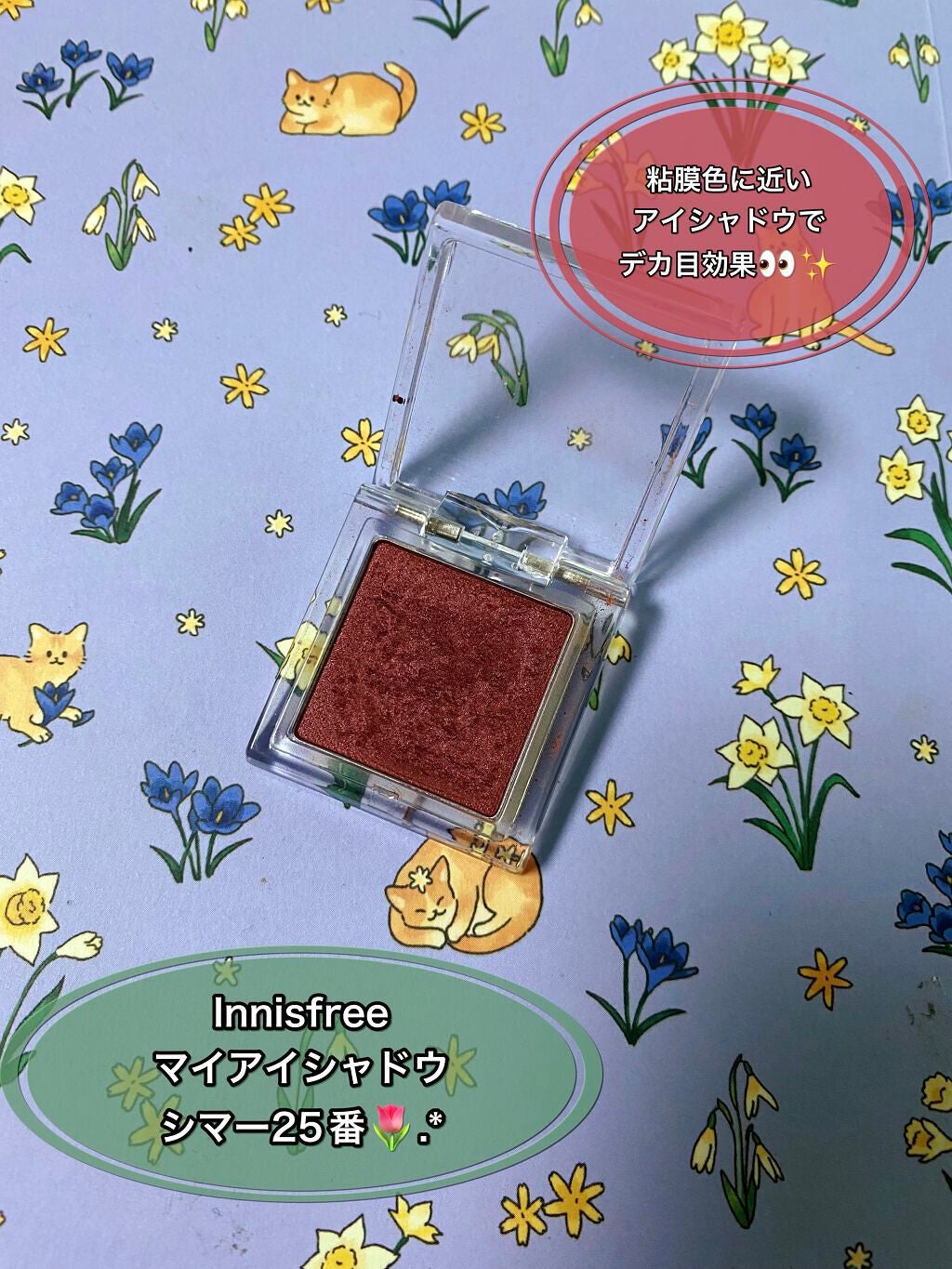 マイアイシャドウ シマー N/innisfree/単色アイシャドウを使ったクチコミ(1枚目)