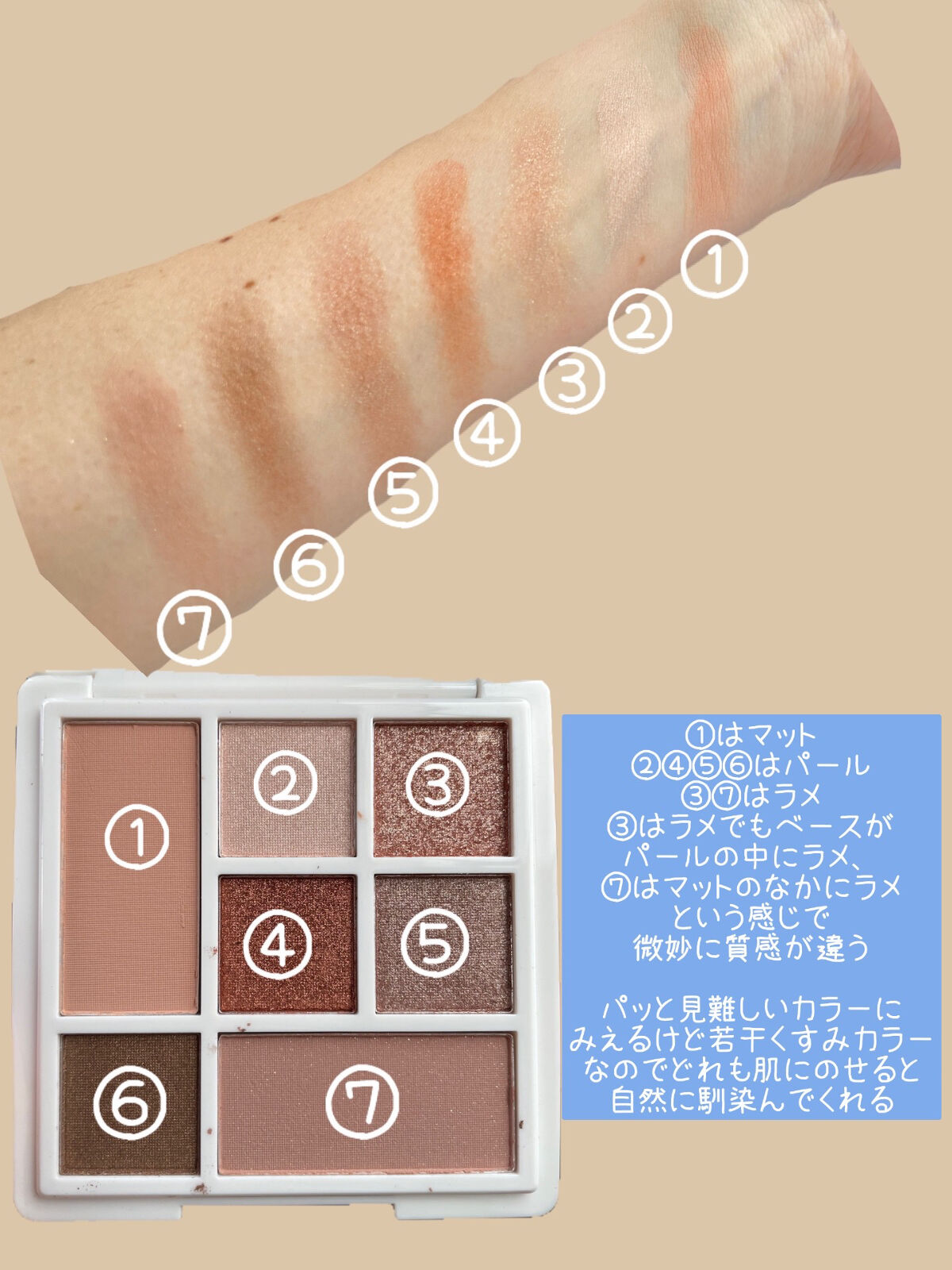 ラブ・ライナー ドラマティックガーデンコレクション カラーパレット ＜アイシャドウ＞ アンバームード/ラブ・ライナー/アイシャドウパレットを使ったクチコミ（3枚目）