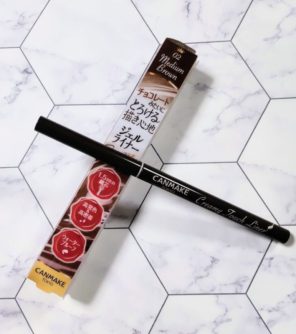 クリーミータッチライナー/キャンメイク/ジェルアイライナーを使ったクチコミ(1枚目)