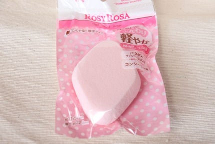 シフォンタッチスポンジN ダイヤ型/ロージーローザ/パフ・スポンジを使ったクチコミ(1枚目)