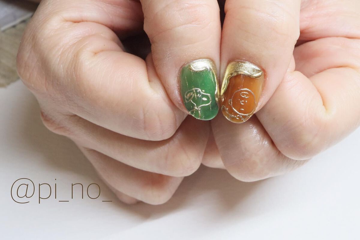 shino on LIPS 「おまかせ頂いたので好き勝手に色を混ぜてスヌーピーも描いてみまし..」(2枚目)