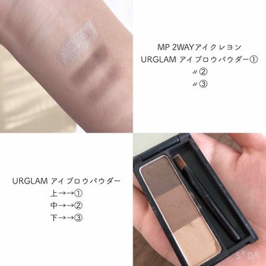 UR GLAM　EYEBROW POWDER/U R GLAM/パウダーアイブロウを使ったクチコミ（3枚目）