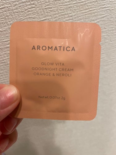 グロービタグッドナイトクリーム オレンジ＆ネロリ/AROMATICA/フェイスクリームを使ったクチコミ（3枚目）