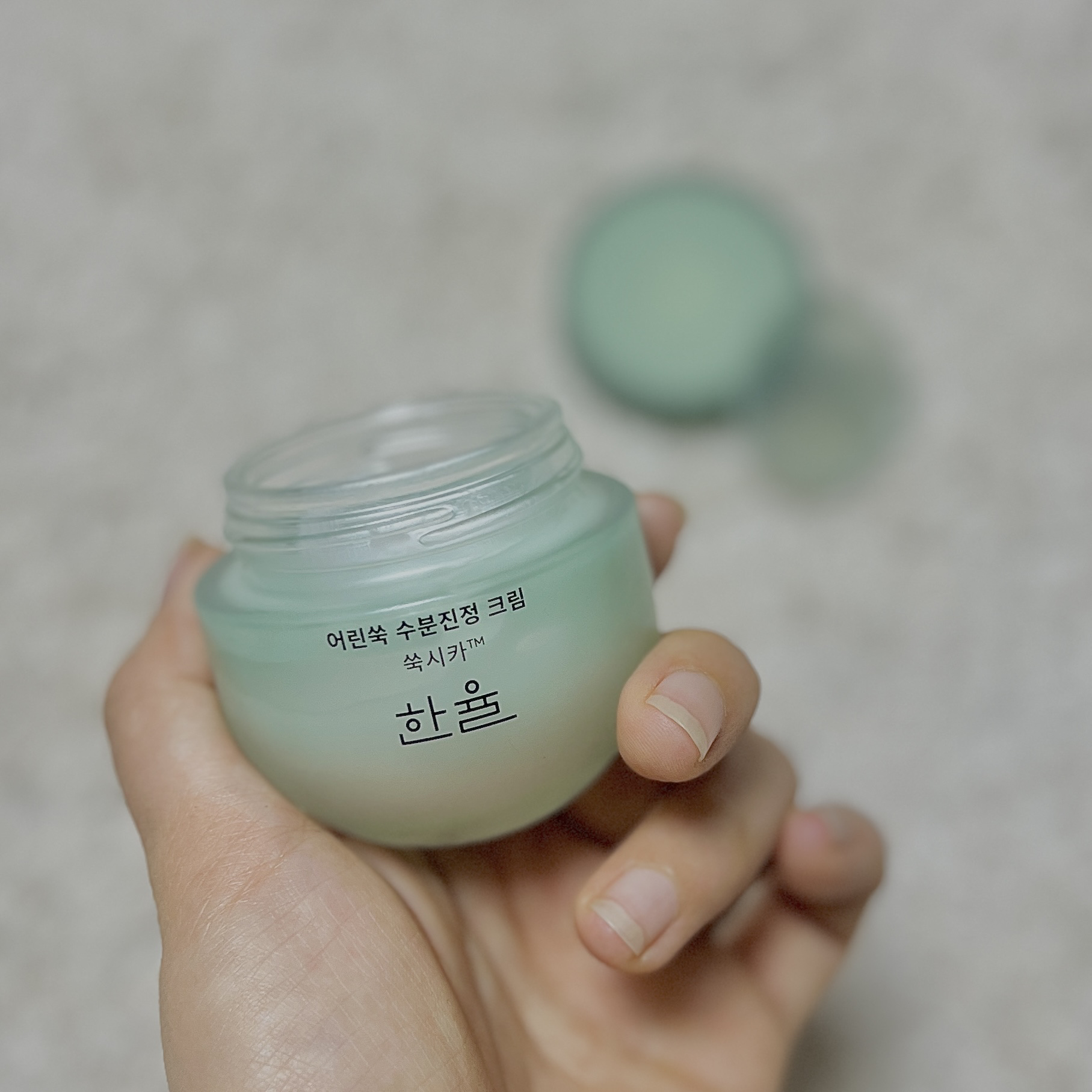 ピュアアルテミシア カーミングウォータークリーム/HANYUL(ハンユル)/フェイスクリームを使ったクチコミ（1枚目）