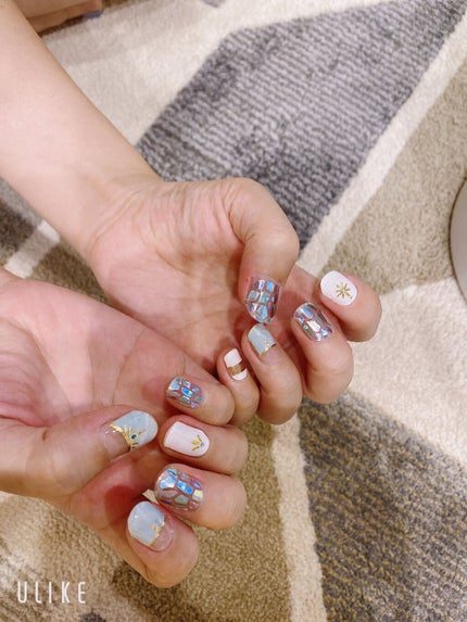 貼るジェルネイル/セリア/ネイルシールを使ったクチコミ(3枚目)