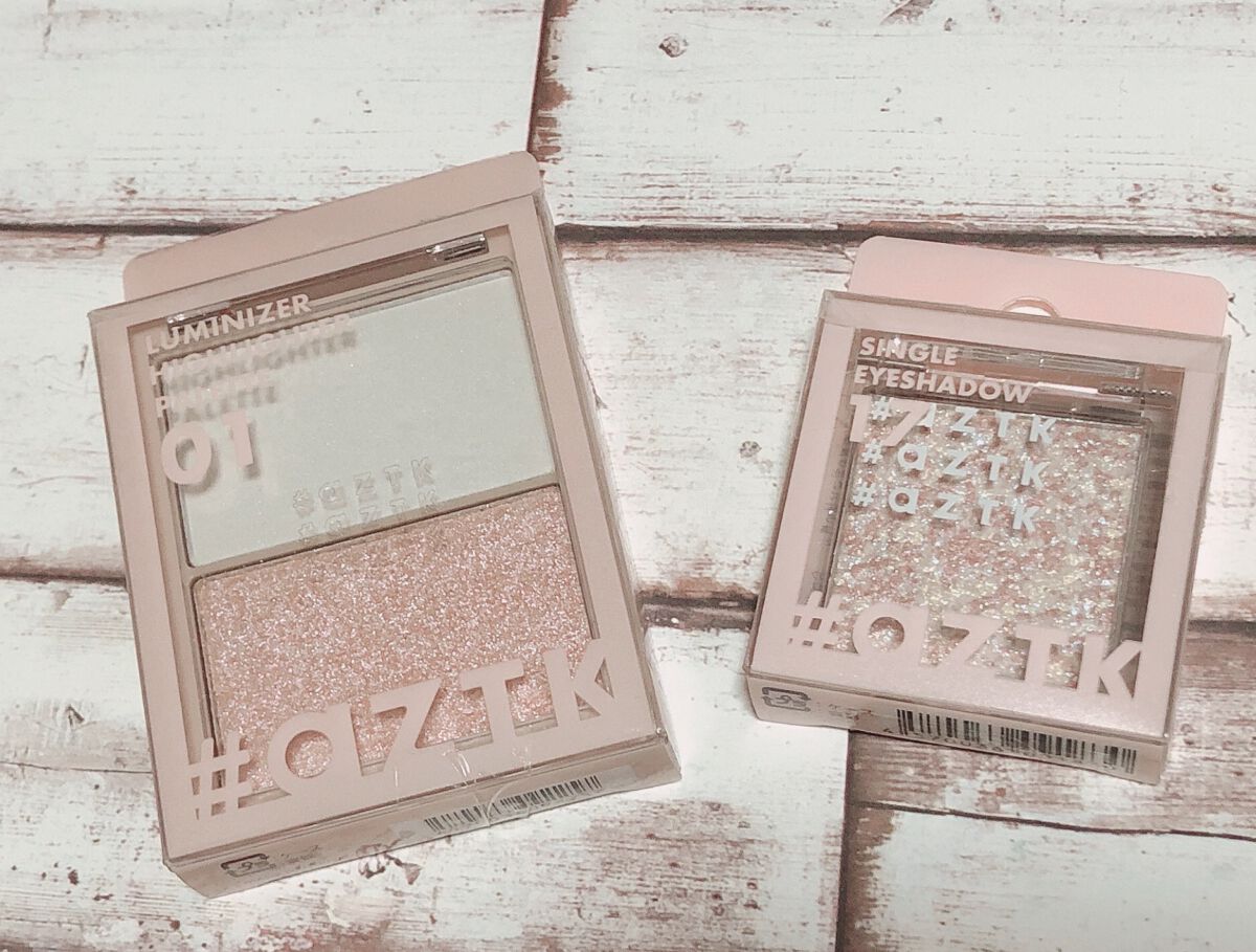 N&D パールハイライト 01 ピンクシャンパーニュ/aZTK/パウダーハイライトを使ったクチコミ（1枚目）