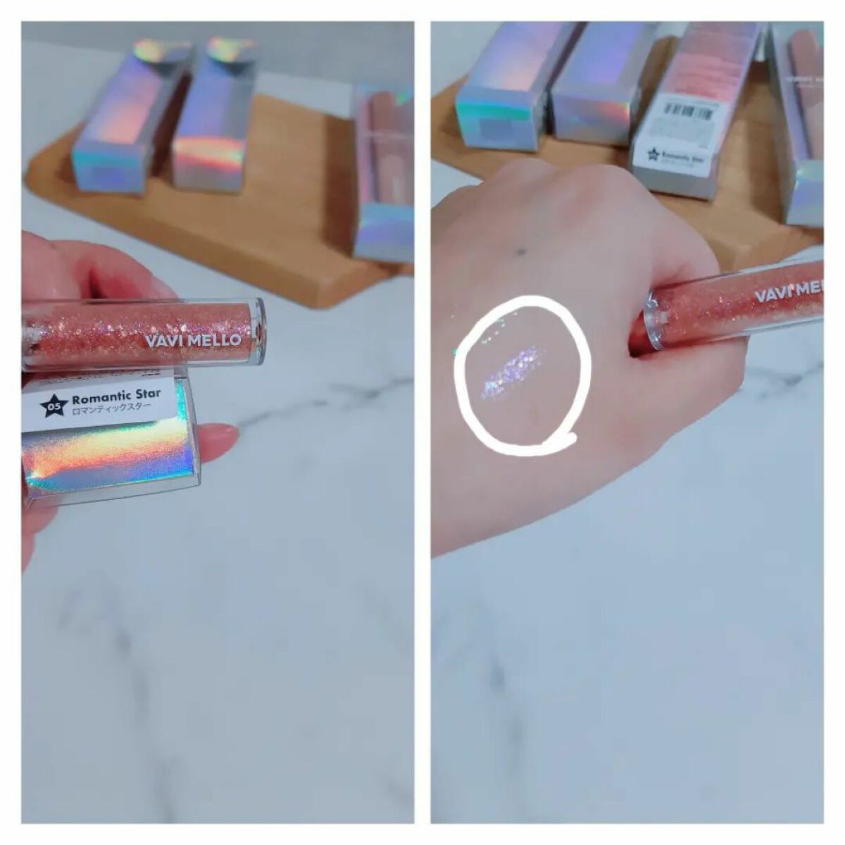 トゥインクルグリッター/VAVI MELLO/グリッターを使ったクチコミ(6枚目)