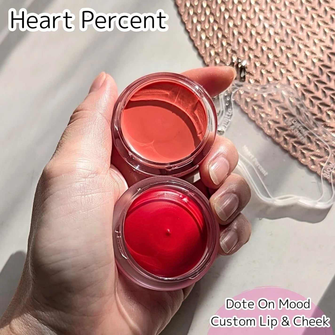 ドットオンムード・カスタム・リップアンドチーク/Heart Percent/ジェル・クリームチークを使ったクチコミ(1枚目)