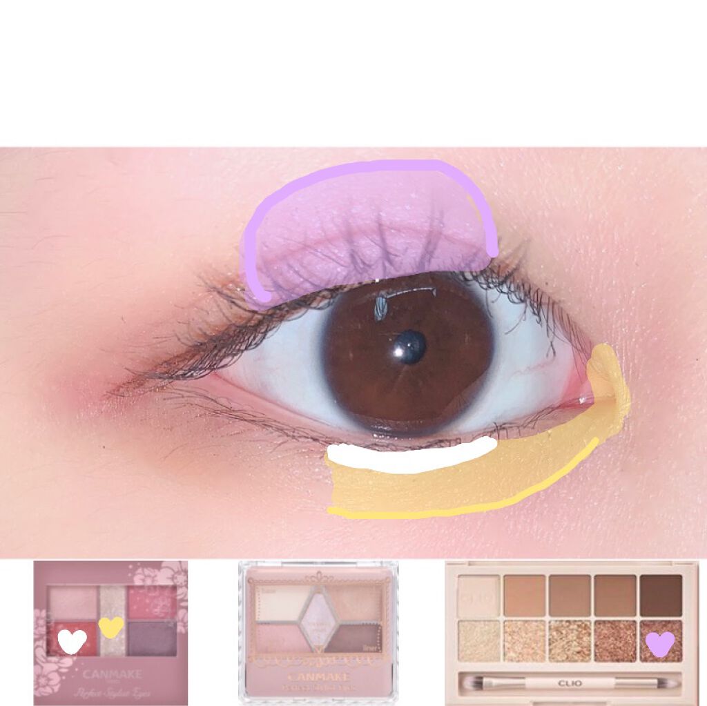 【旧品】パーフェクトスタイリストアイズ/キャンメイク/アイシャドウパレットを使ったクチコミ(4枚目)