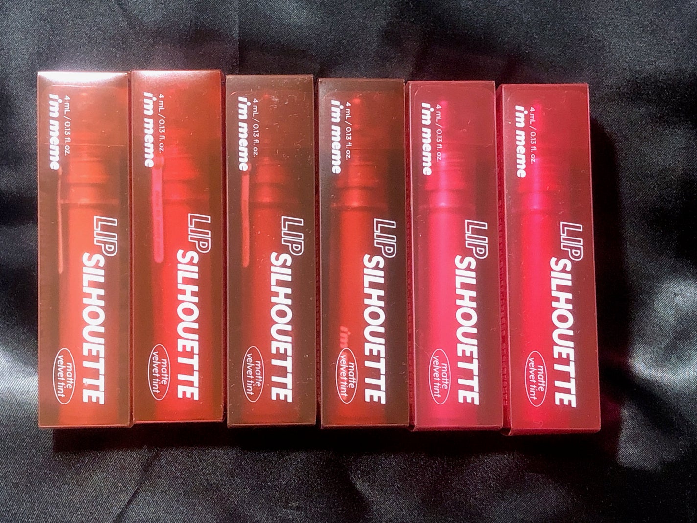 リップシルエットマットベルベットティント/i’m meme/リップティントを使ったクチコミ(2枚目)