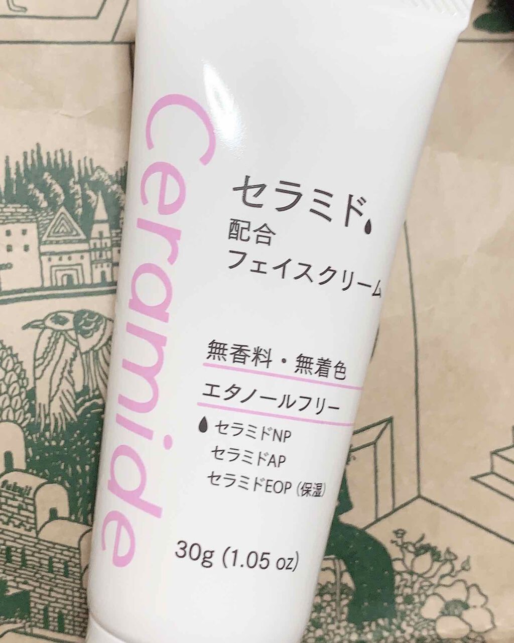 フェイスクリームD セラミド/DAISO/フェイスクリームを使ったクチコミ（1枚目）