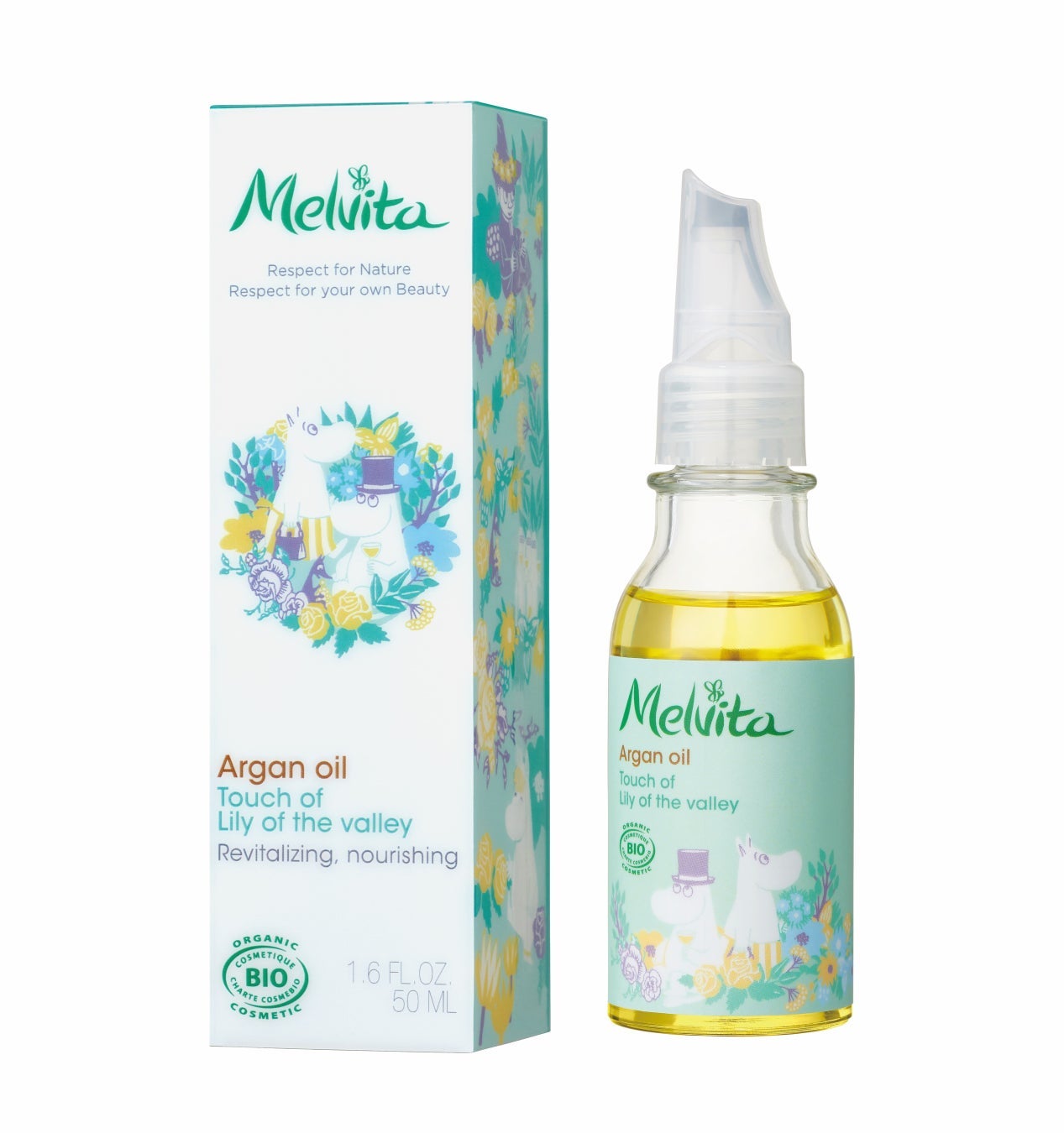 ビオオイル アルガンオイル リリーオブザバレー ムーミンパパ&ママ(50ml)