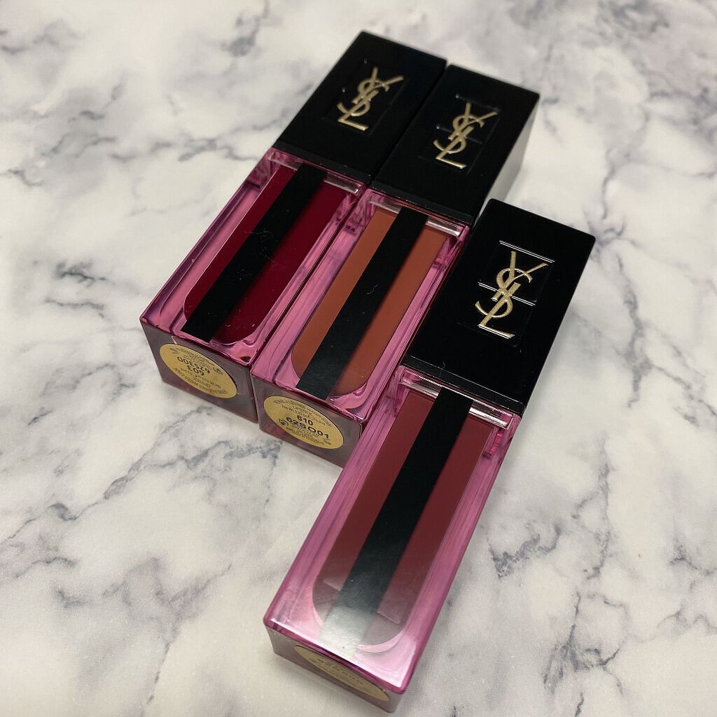 ルージュ ピュールクチュール ヴェルニ ウォーターステイン/YVES SAINT LAURENT BEAUTE/口紅を使ったクチコミ(4枚目)