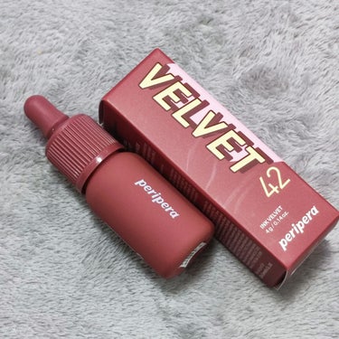 PERIPERA インク ベルベットのクチコミ「LIPS様を通してperipera様から
インク ベルベット
42 ピンキッシュ ヌードをいた.....」（2枚目）