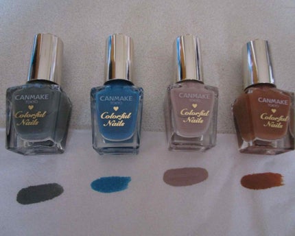 カラフルネイルズ N37 ターコイズブルー/キャンメイク/マニキュアを使ったクチコミ(2枚目)