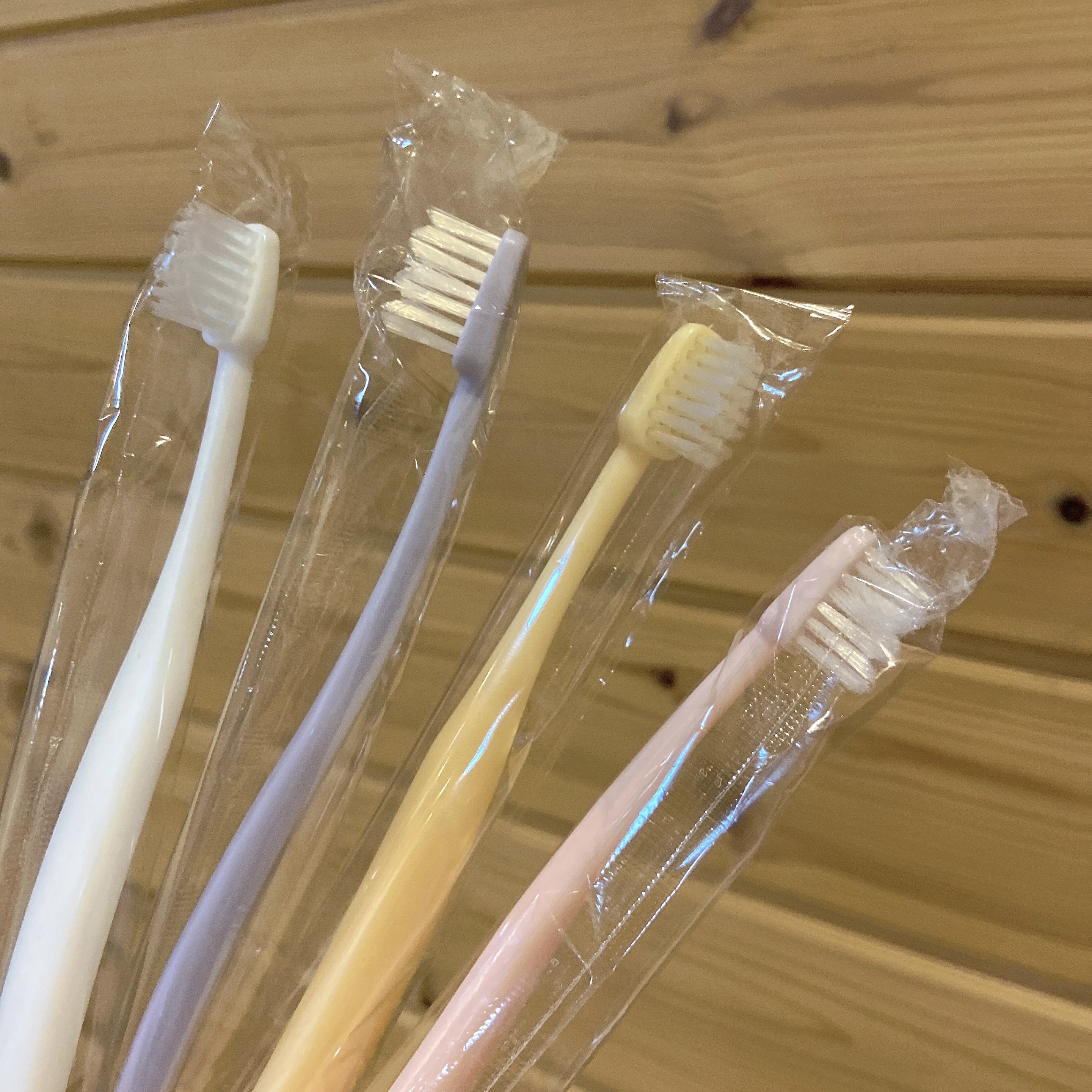 コンパクトヘッド歯ブラシ 山切りカット ５本組/DAISO/歯ブラシを使ったクチコミ（2枚目）