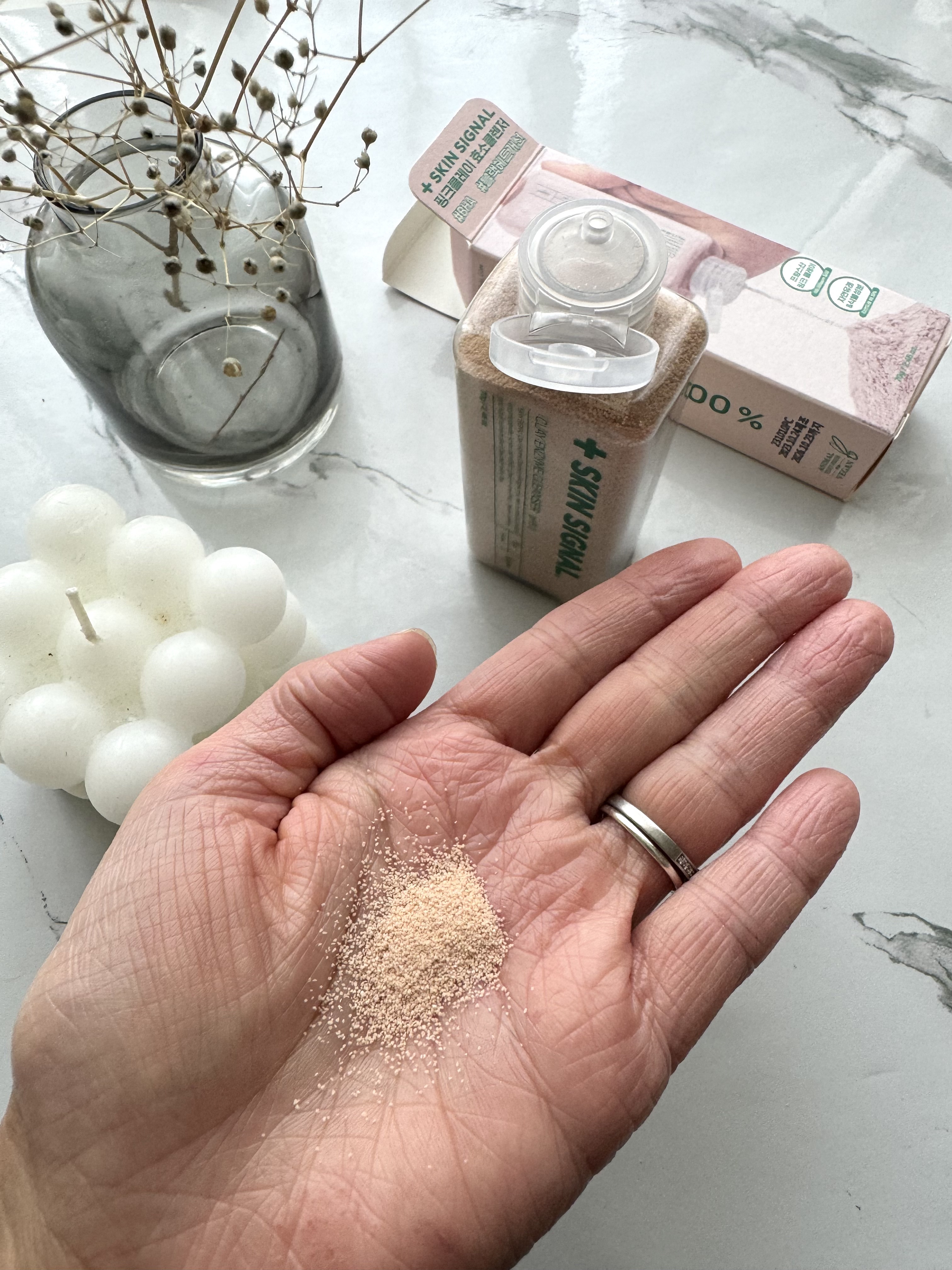 ピンククレイ酵素クレンザー/SKIN SIGNAL/洗顔パウダーを使ったクチコミ（3枚目）