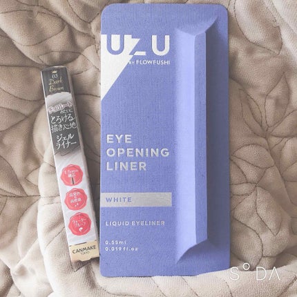 EYE OPENING LINER/UZU BY FLOWFUSHI/リキッドアイライナーを使ったクチコミ(1枚目)