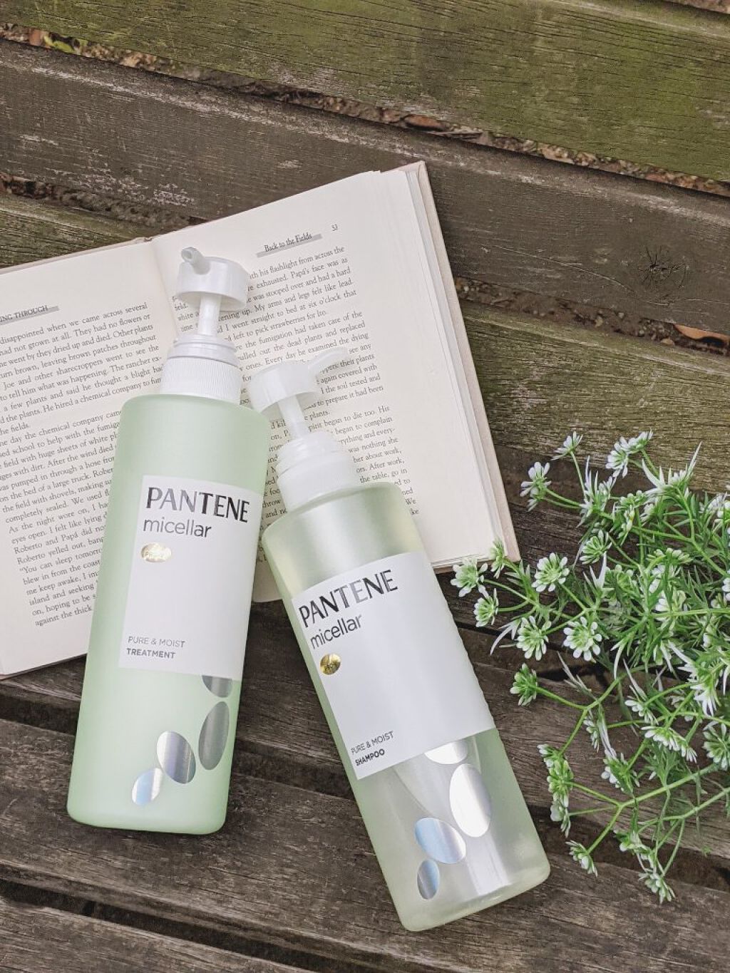 PRO-V ミセラー ピュア＆モイスト ノンシリコンシャンプー/トリートメント/パンテーン/市販シャンプーを使ったクチコミ（1枚目）