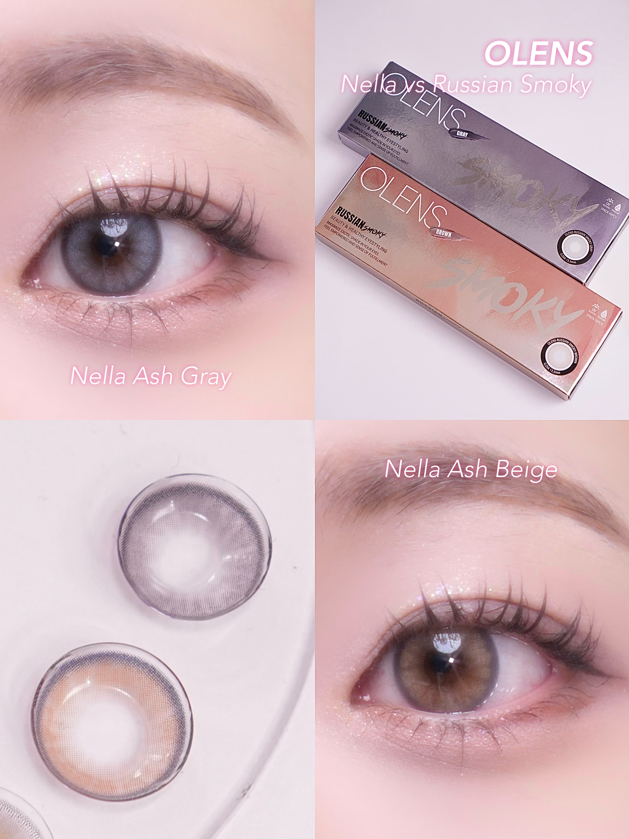 ロシアンスモーキー/OLENS/カラーコンタクトレンズを使ったクチコミ（2枚目）