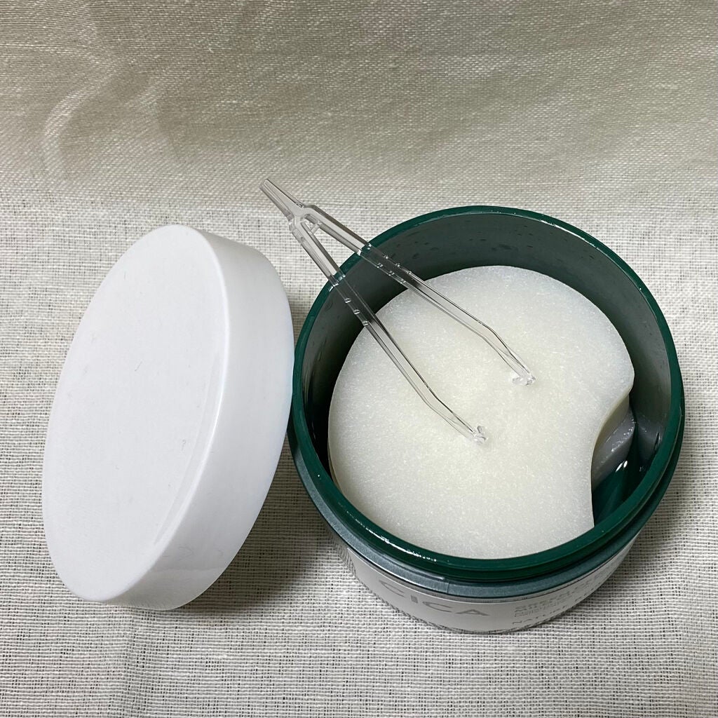 グリーンダーマCICAエッセンシャルパッド/ネイチャーリパブリック/トナーパッドを使ったクチコミ(2枚目)