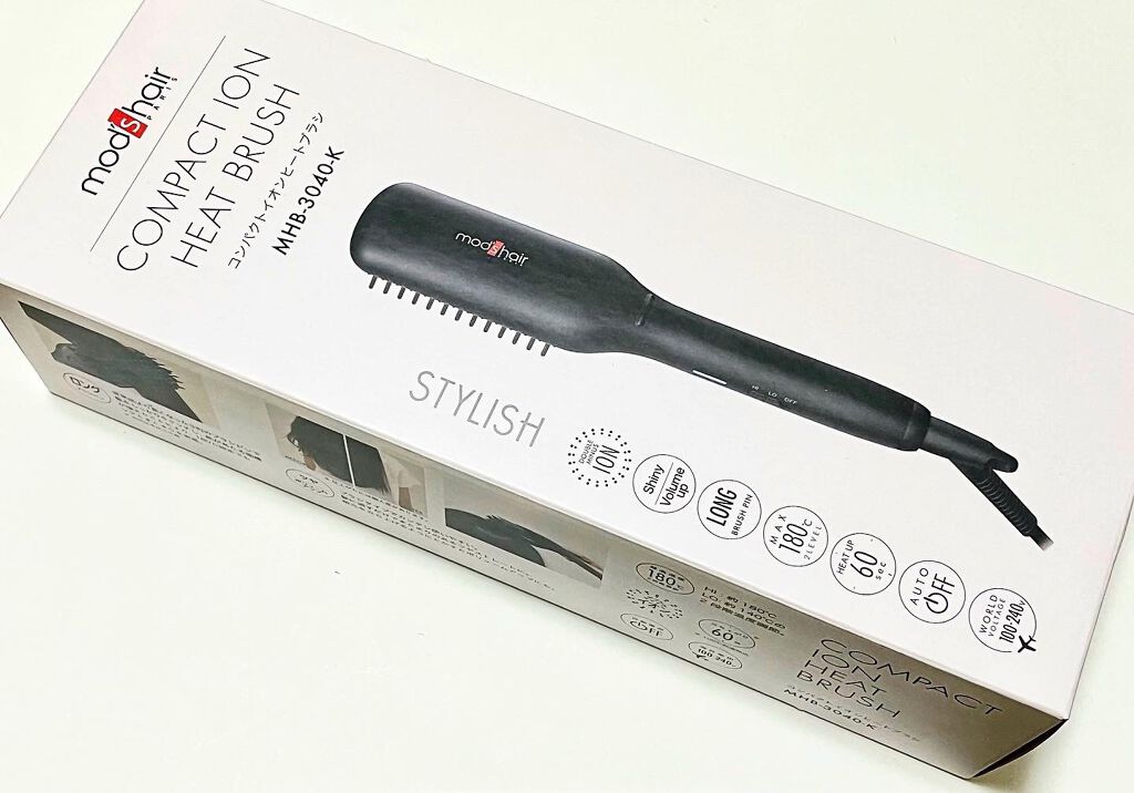 スタイリッシュ コンパクトイオンヒートブラシ MHB-3040-K/mod's hair/ヒートブラシを使ったクチコミ（1枚目）